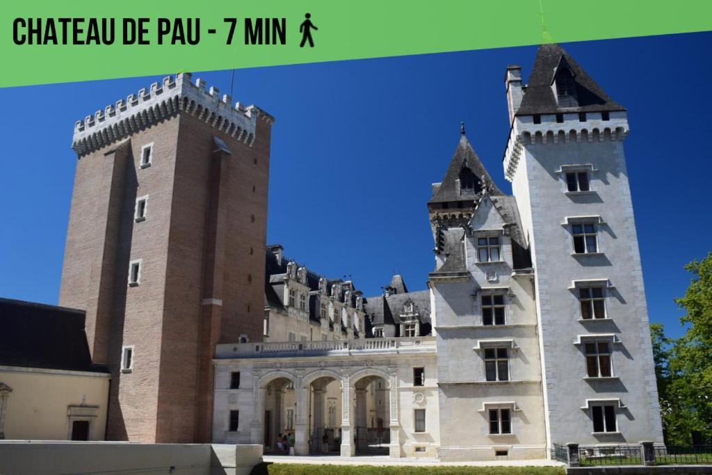 IDEAL PRO - 10min gare - Hypercentre - WIFI - Longuedurée Pau Exterior foto